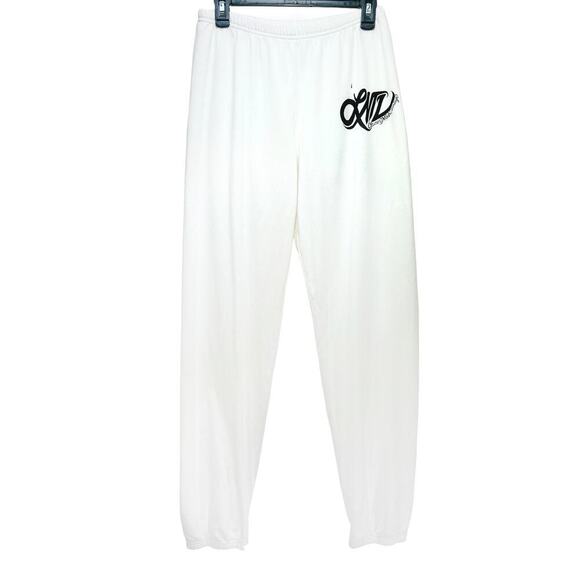 Lauren Moshi New Limited Edition Jogger Sweatpants White Women's Size Medium - Picture 1 of 7